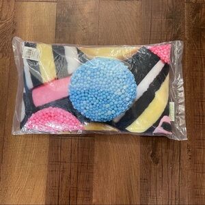 NWT So-Nu licorice pillow multicolored 11”x19” rectangular
